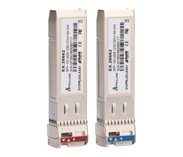 ExtraLink SFP+ 10G+ WDM 10Gbps jednomodowy 2km PARA - 1543011 - zdjęcie 2