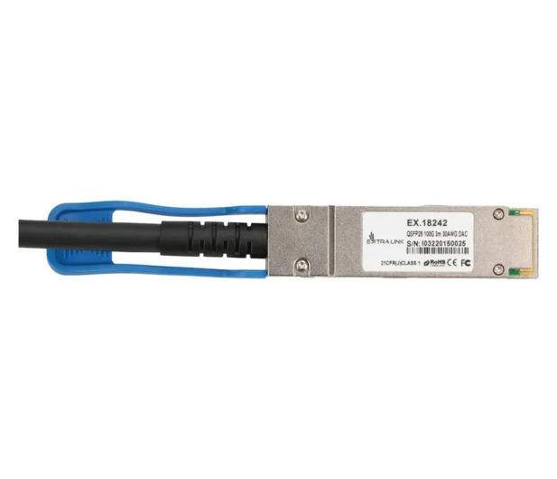 ExtraLink QSFP28 DAC Kabel QSFP28 DAC 100G 3m 30AWG Passive - 1542971 - zdjęcie 2