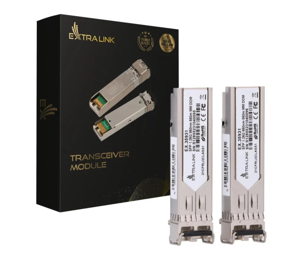ExtraLink SFP 1.25G 2-pack LC/UPC 550m multi mode (do HP/Aruba) - 1542978 - zdjęcie 2