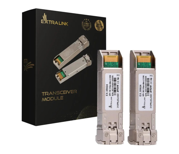 ExtraLink SFP+ 10G 2-pack+ LC/UPC 40km jednomodowy - 1543004 - zdjęcie 2