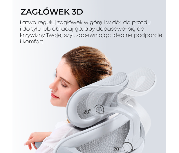 Sihoo DORO C300L Mesh biały - 1542355 - zdjęcie 11