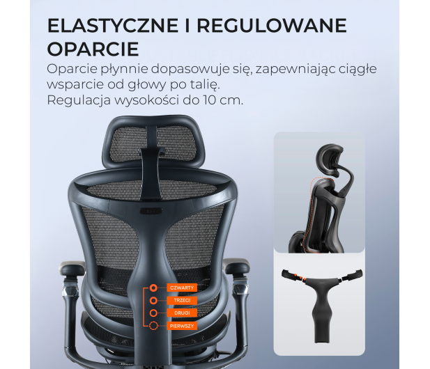 Sihoo DORO C300 Pro Mesh czarny - 1542248 - zdjęcie 7