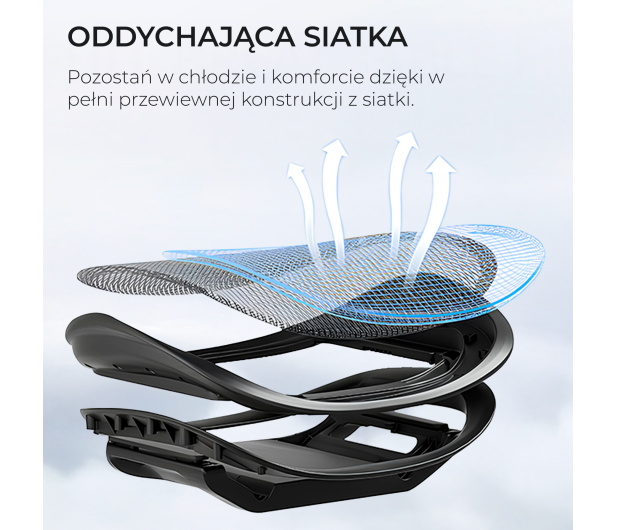 Sihoo DORO C300 Pro Mesh czarny - 1542248 - zdjęcie 10