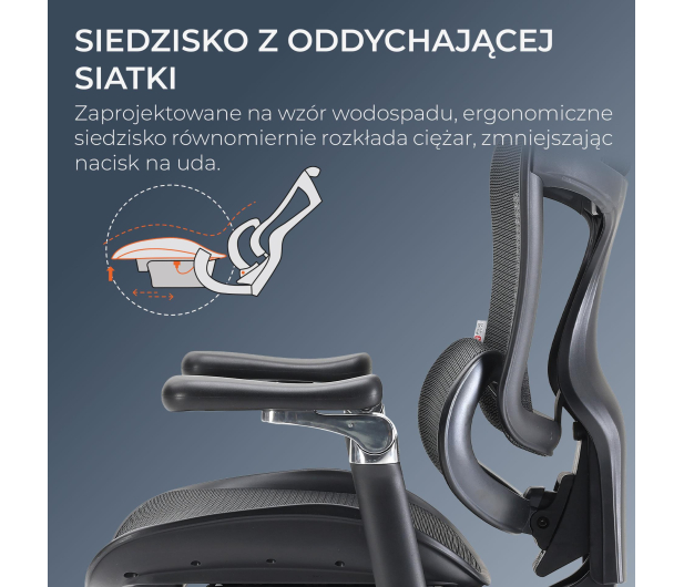 Sihoo DORO C300 Pro Mesh czarny - 1542248 - zdjęcie 13
