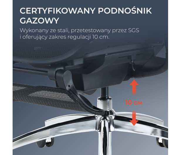 Sihoo DORO C300 Pro Mesh czarny - 1542248 - zdjęcie 14