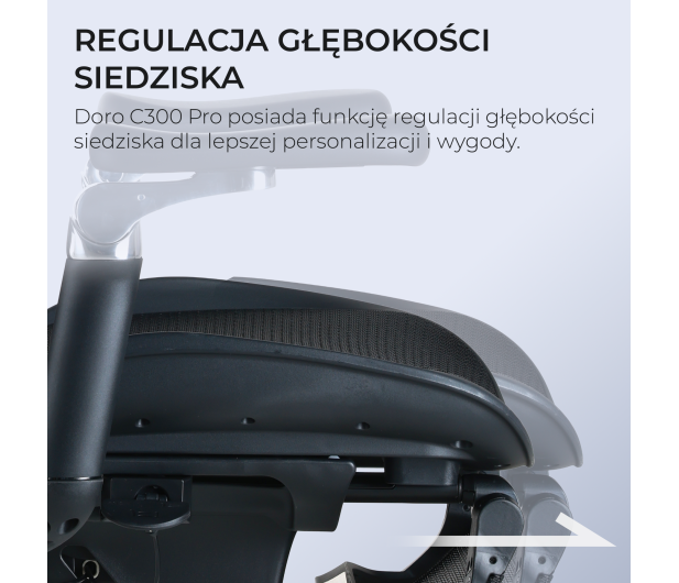 Sihoo DORO C300 Pro Mesh czarny - 1542248 - zdjęcie 11
