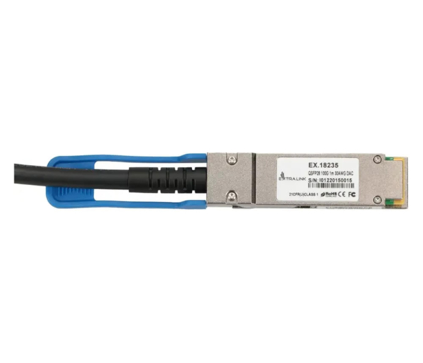 ExtraLink QSFP28 DAC Kabel QSFP28 DAC 100G 1m 30AWG Passive - 1542970 - zdjęcie 2