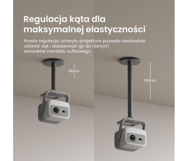 JMGO Uchwyt sufitowy do modeli Full HD 1/4" - 1544236 - zdjęcie 4