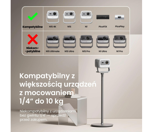 JMGO Stojak podłogowy do modeli Full HD 1/4" - 1544235 - zdjęcie 6
