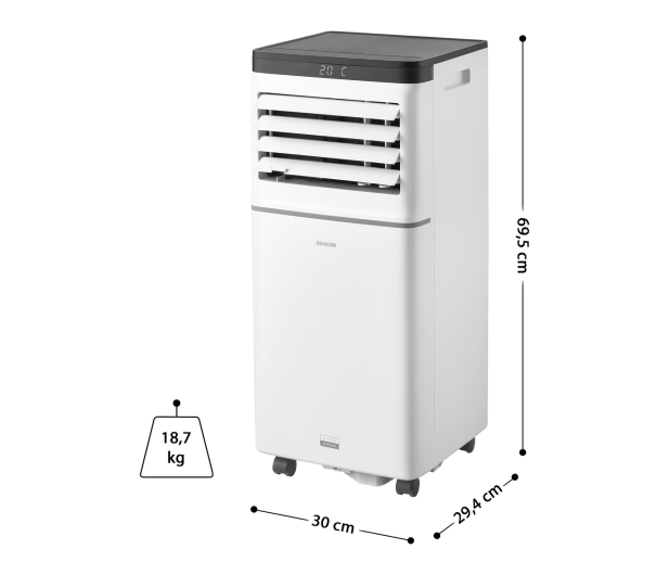 Sencor Przenośny klimatyzator SAC MT1042C - 1535644 - zdjęcie 6