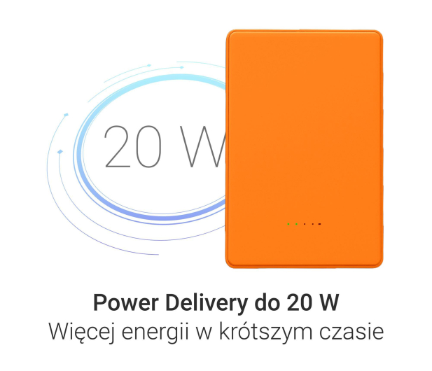 Silver Monkey Smart 5 000 mAh MagSafe UltraSlim 3w1 Kosmiczny pomarańcz - 1487198 - zdjęcie 6