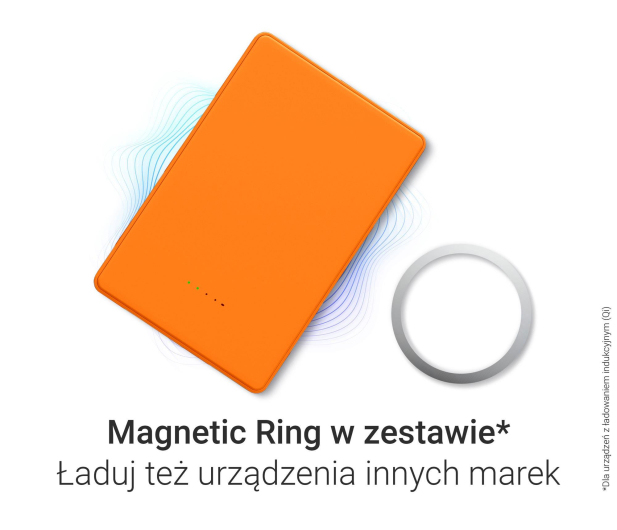 Silver Monkey Smart 5 000 mAh MagSafe UltraSlim 3w1 Kosmiczny pomarańcz - 1487198 - zdjęcie 8