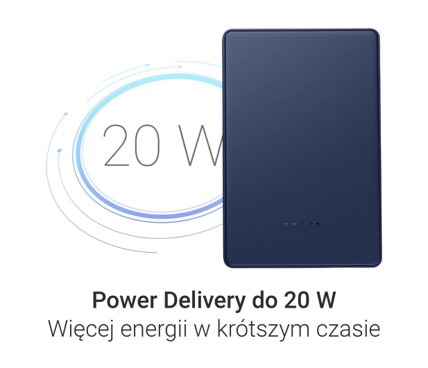 Silver Monkey Smart 5 000 mAh MagSafe UltraSlim 3w1 Głębinowy błękit - 1487254 - zdjęcie 6