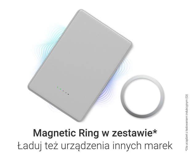 Silver Monkey Smart 5 000 mAh MagSafe UltraSlim 3w1 Biały obłok - 1487255 - zdjęcie 8