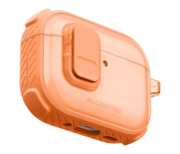 AmazingThing Titan Pro Mag Case Clear do AirPods Pro 3 - pomarańczowe - 1526981 - zdjęcie 4