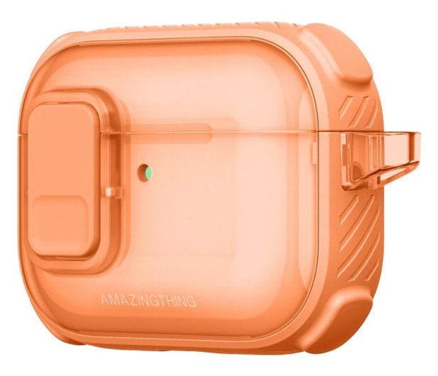 AmazingThing Titan Pro Mag Case Clear do AirPods Pro 3 - pomarańczowe - 1526981 - zdjęcie 3