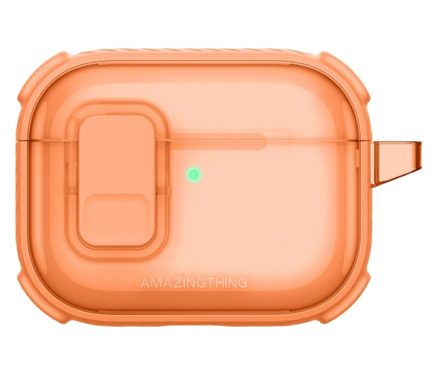 AmazingThing Titan Pro Mag Case Clear do AirPods Pro 3 - pomarańczowe - 1526981 - zdjęcie