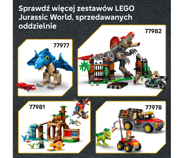 LEGO JURASSIC WORLD 77983 Atak mozazaura na łódź - 1547439 - zdjęcie 4