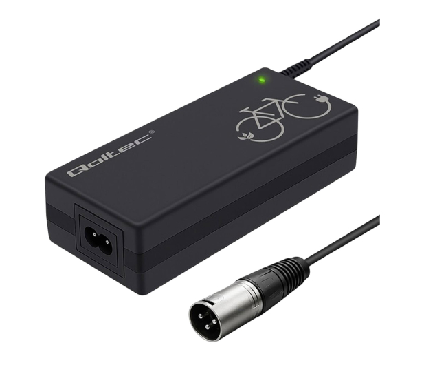 Qoltec Ładowarka 36V/42V 2A, Wtyk XLR 3-pin 18 mm - 1549513 - zdjęcie