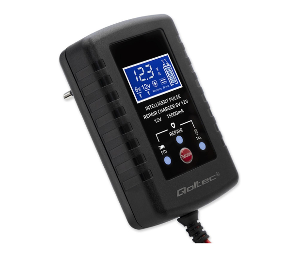 Qoltec Automatyczna ładowarka STD AGM GEL 6V/12V 2A, Prostownik - 1549503 - zdjęcie
