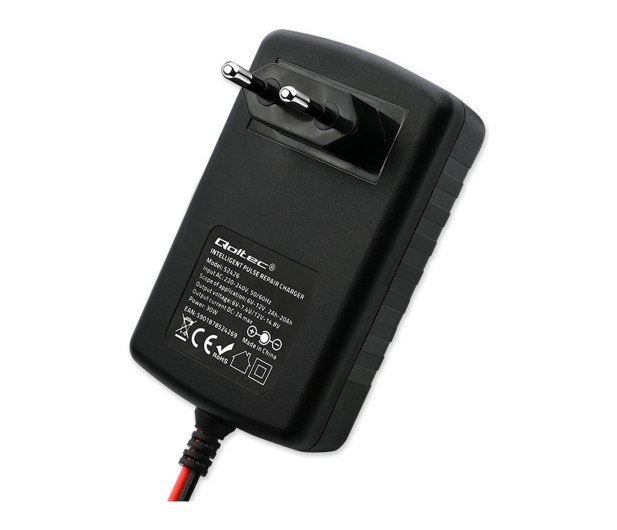 Qoltec Automatyczna ładowarka STD AGM GEL 6V/12V 2A, Prostownik - 1549503 - zdjęcie 2