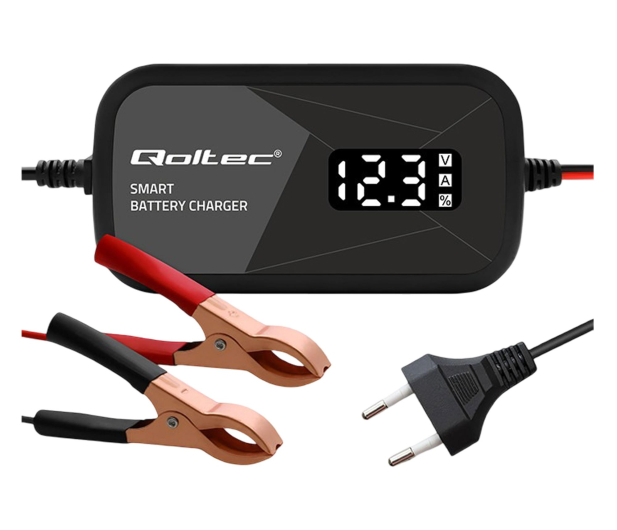 Qoltec Inteligentna ładowarka 12V 2A, Funkcja regeneracji ogniw - 1549506 - zdjęcie