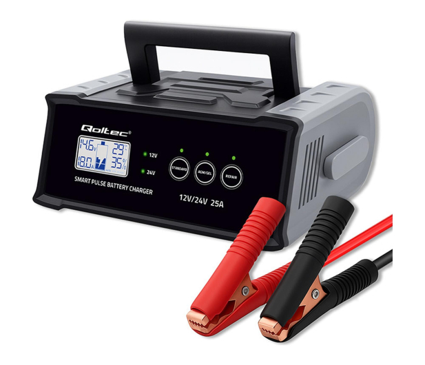 Qoltec Inteligentna ładowarka STD AGM GEL 12V/24V 25A - 1549509 - zdjęcie