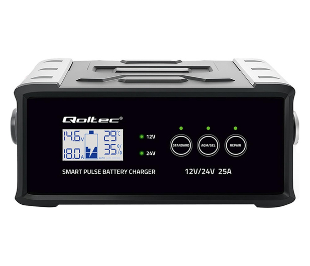 Qoltec Inteligentna ładowarka STD AGM GEL 12V/24V 25A - 1549509 - zdjęcie 4