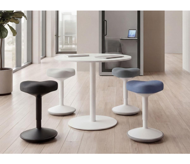 Jan Nowak Stołek balansujący White-Dark Grey - 1550720 - zdjęcie 4
