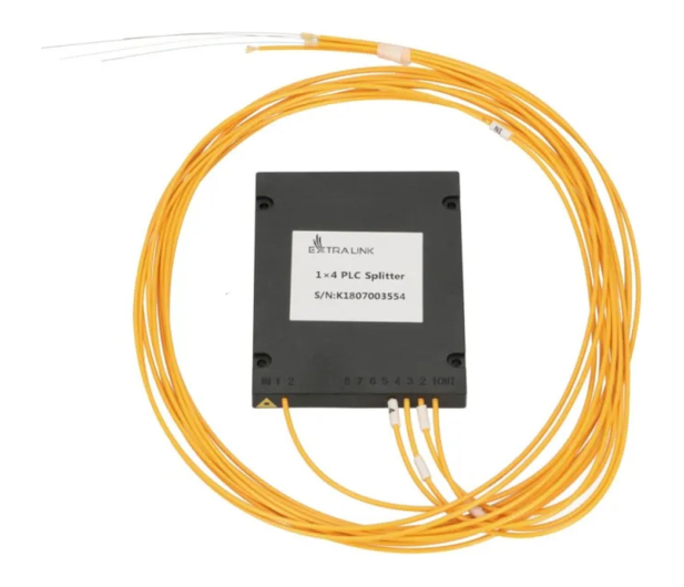 ExtraLink 1:4 PLC SC/APC Splitter 20mm 1,5m G657A moduł ABS bez złącz - 1543736 - zdjęcie