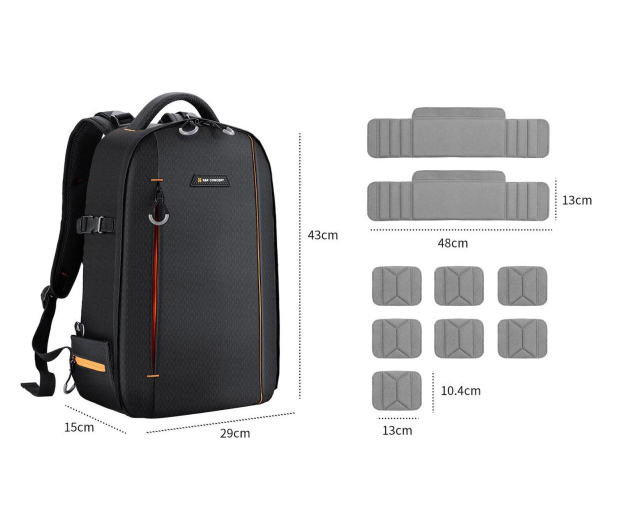 K&F Concept Beta Backpack 18 l - czarny - 1550438 - zdjęcie 3