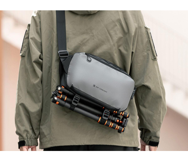K&F Concept Alpha Sling Bag 10 l - szara - 1550380 - zdjęcie 4