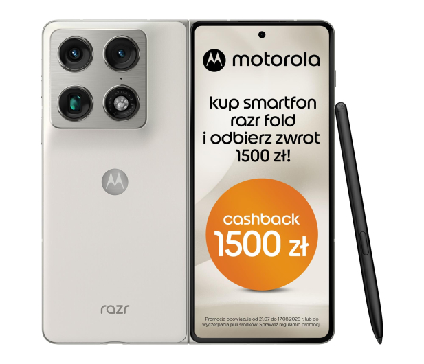 Motorola razr fold 5G 16/512 Lily White 165Hz - 1518465 - zdjęcie
