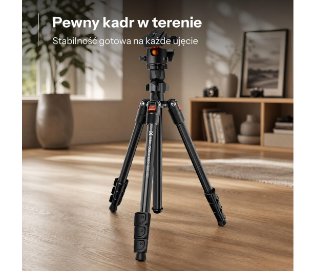 K&F Concept K234A0 z głowicą kulową BH-28L i uchwytem na telefon - 1550356 - zdjęcie 4