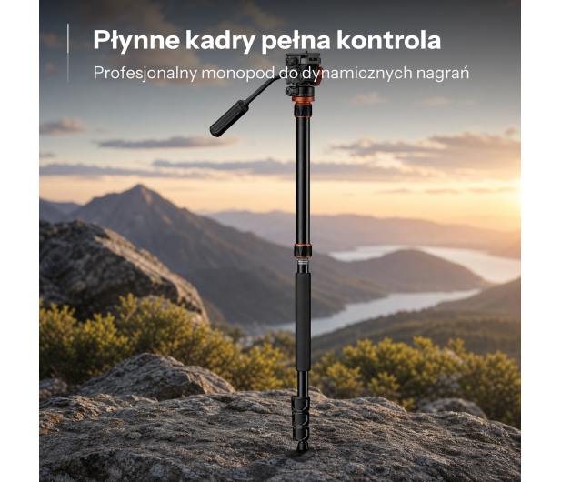 K&F Concept Video K234A7 z głowicą FH-03 - 1550434 - zdjęcie 3