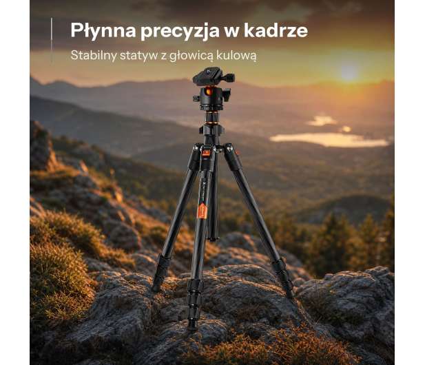 K&F Concept K-series K254C2 z głowicą kulową - 1550379 - zdjęcie 6
