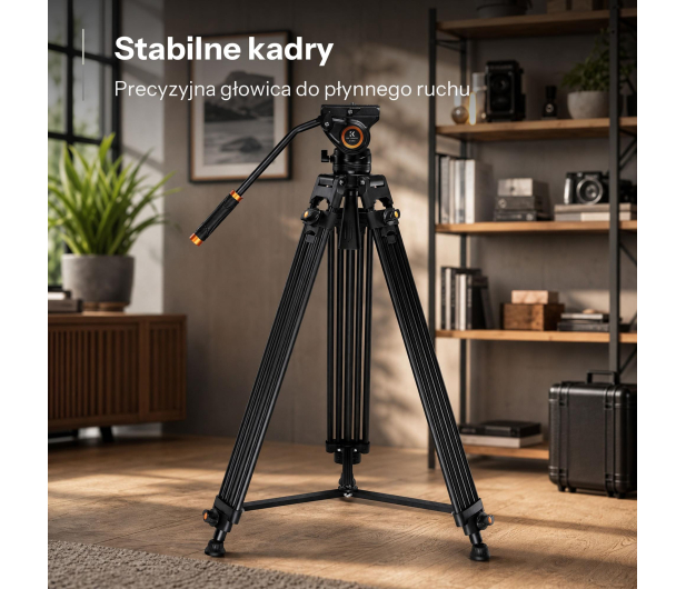 K&F Concept Video VA18 z głowicą VH081 - 1550394 - zdjęcie 4