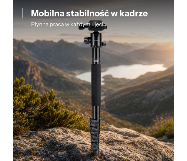 K&F Concept B234A1 z głowicą kulową BH-28 - 1550435 - zdjęcie 2