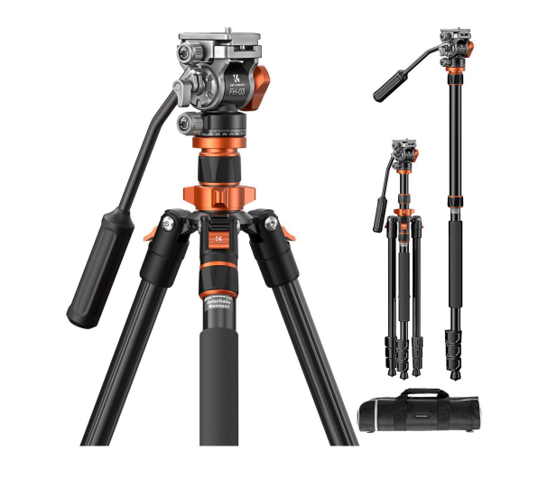 K&F Concept Video K234A7 z głowicą FH-03 - 1550434 - zdjęcie 2