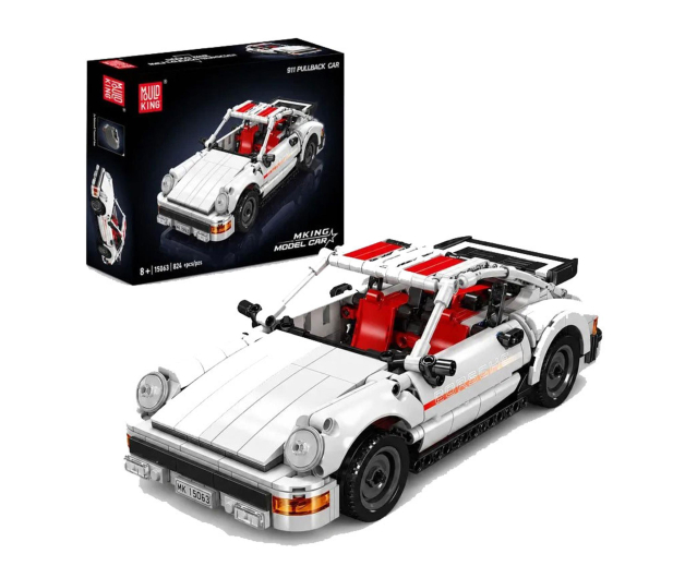 Mould King Klocki konstrukcyjne Samochód sportowy 911 z napędem pull - 1551597 - zdjęcie