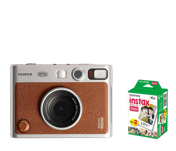 Fujifilm Instax Mini Evo brązowy + wkłady (20 zdjęć) - 1568471 - zdjęcie