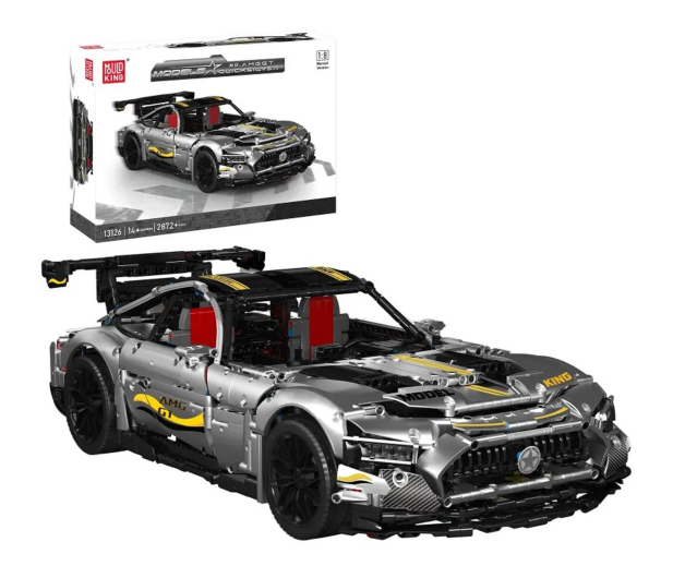 Mould King Klocki konstrukcyjne Samochód Sportowy Quicksilver srebrny 2 - 1551544 - zdjęcie