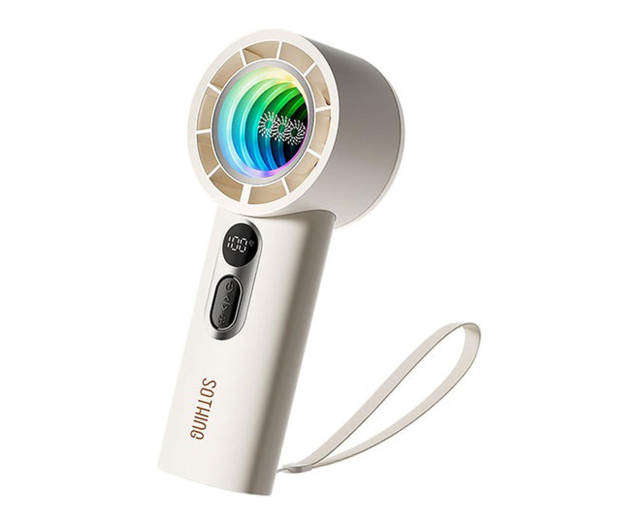 Sothing Ręczny wentylator Abyss Colorful Light 3600mAh biały - 1568957 - zdjęcie
