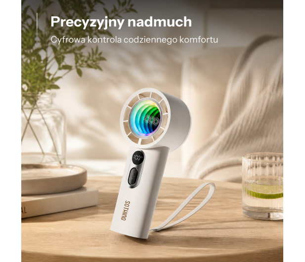 Sothing Ręczny wentylator Abyss Colorful Light 3600mAh biały - 1568957 - zdjęcie 2