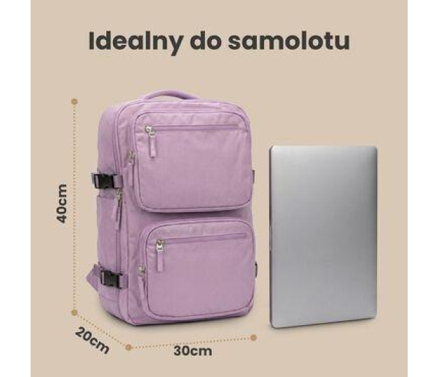 ExtraLink Black Forest by KM01 Różowy podręczny kabinowy - 1570049 - zdjęcie 7