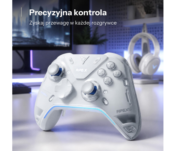 FlyDigi Uniwersalny kontroler do gier Bluetooth APEX 5 biały - 1569890 - zdjęcie 3