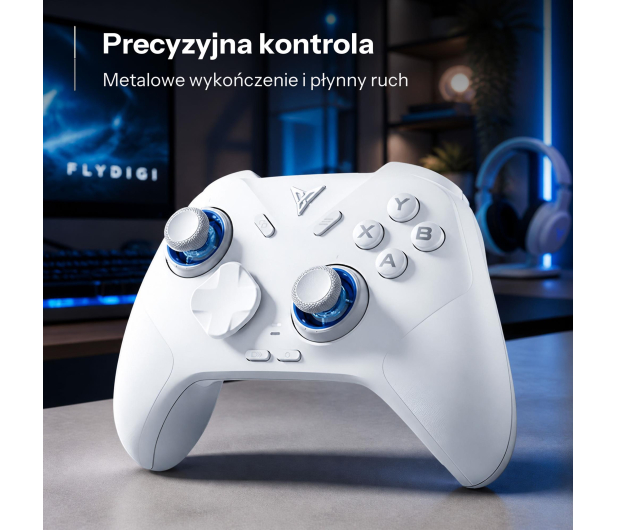 FlyDigi Uniwersalny kontroler do gier Bluetooth DIREWOLF 4 biały - 1569892 - zdjęcie 3