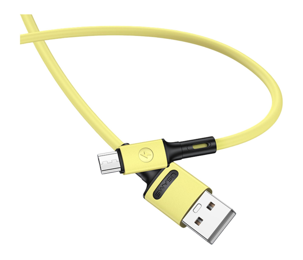 USAMS Kabel U52 microUSB 2A Fast Charge 1m żółty - 1569120 - zdjęcie