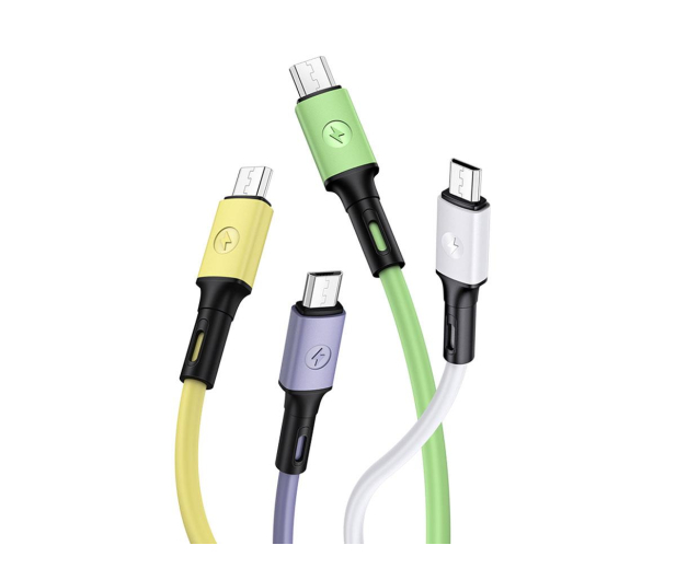 USAMS Kabel U52 microUSB 2A Fast Charge 1m żółty - 1569120 - zdjęcie 3