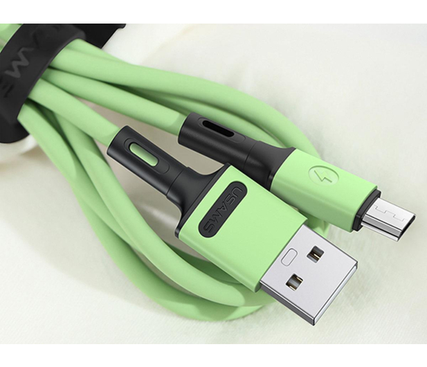 USAMS Kabel U52 microUSB 2A Fast Charge 1m żółty - 1569120 - zdjęcie 5